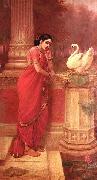 Raja Ravi Varma Hamsa Damayanti France oil painting artist